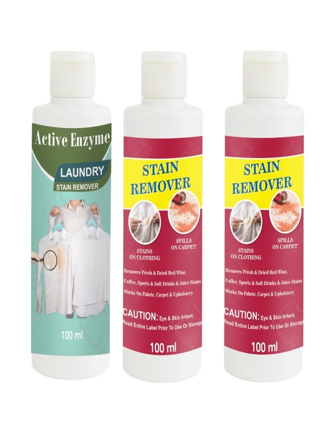 مجموعة مزيل البقع من توفوس، تحتوي على مزيل بقع الفستق والأحمر والأحمر | محلول تنظيف متعدد الأسطح للملابس والأقمشة والمفروشات (100 غرام لكل عبوة) - Image 1